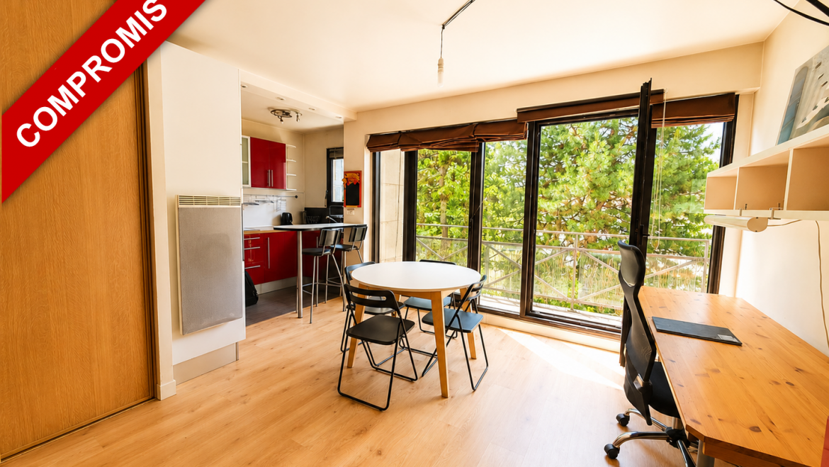 Appartement 1 pièce / Studio 30 m² – Balcon, cave, parking